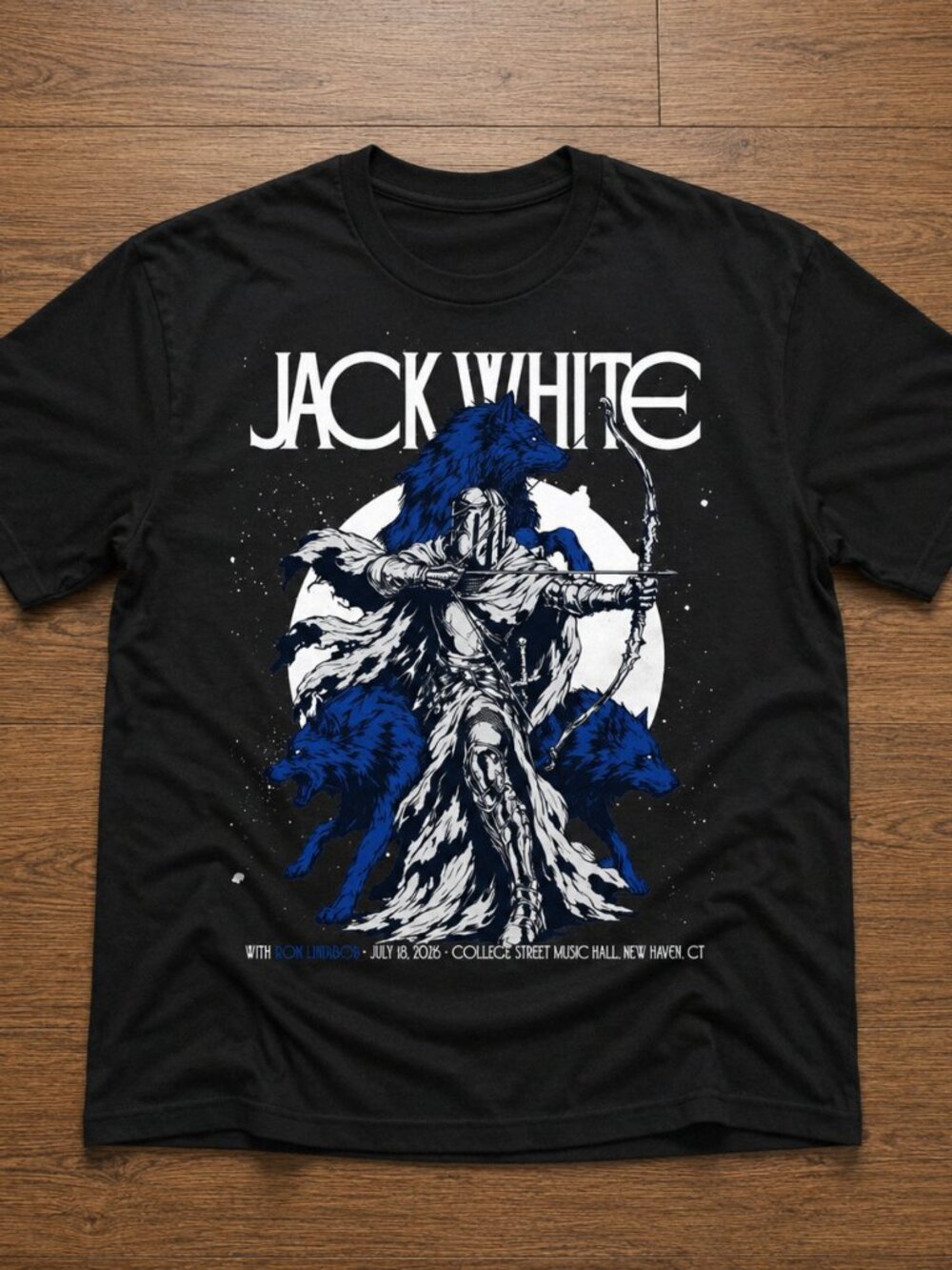 Jack White New Haven CT July 18 2026 Event Poster Graphic T-Shirt